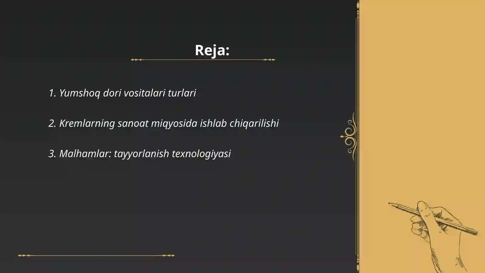 Yumshoq dori turlari 2