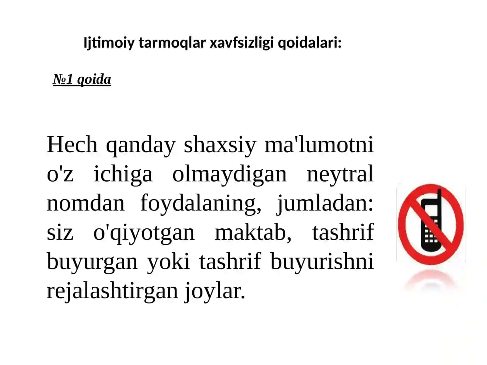 Ijtimoiy tarmoq xavfsizligi qoidalari 2