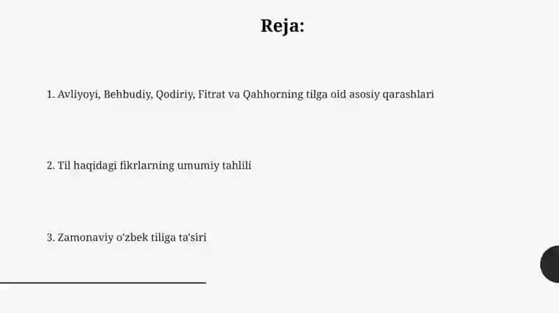 Avliyoyi, Behbudiy, Qodiriy, Fitrat va Qahhorning tilga oid asosiy qarashlari 2