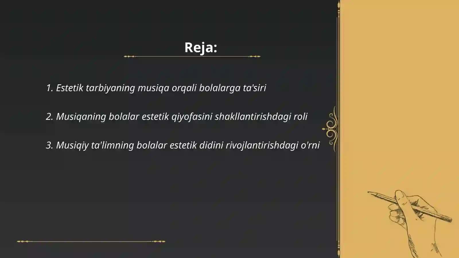 Musiqa bolalar estetik qiyofasni shaklantiruvchi vosita sifatida shaklantirish muhim ahamyati va tasiri 2