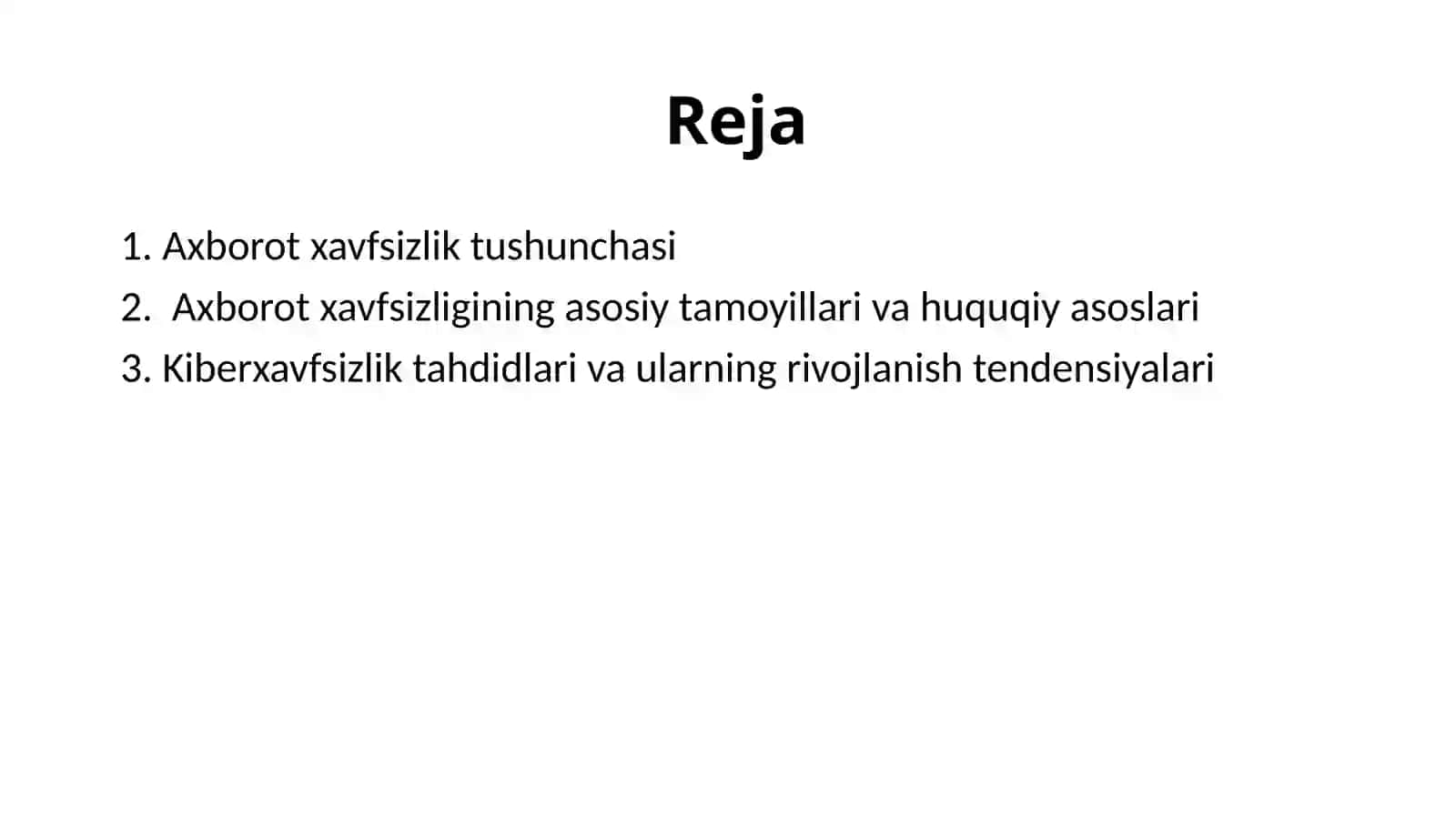 Milliy va xalqaro dərajadagi kiberxavfsizlik 2