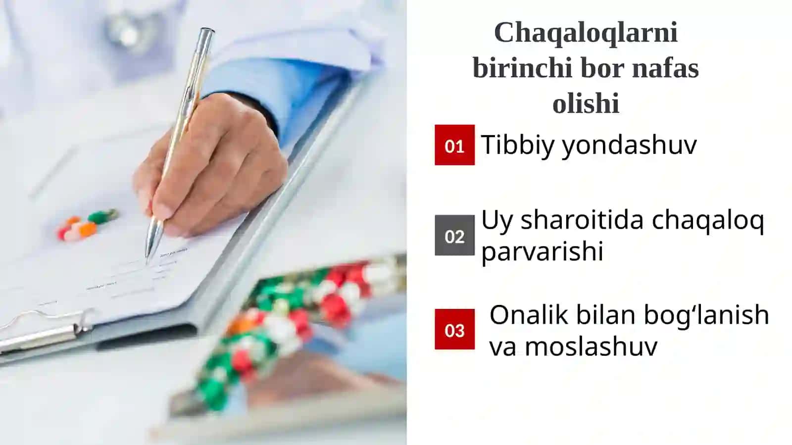 Chaqaloqlarni Ko`ptarmoqlitibbiyottexnikumi“Hamshiralikishiyo`nalishi121-guruhtalabasi Bajardi:XonimqulovaFTekshirdiTuramurodovM 2