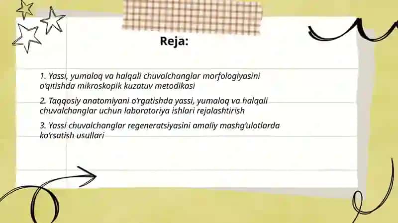 Zoologiya o’qitish metodikasi xususiy masalalari 2