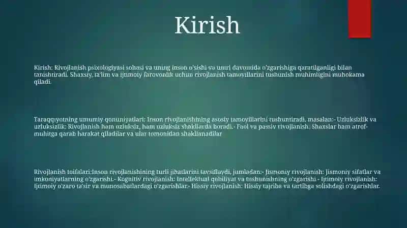 Rivojlanishning Umumiy Qonunlari Va Kategoriyalari 2