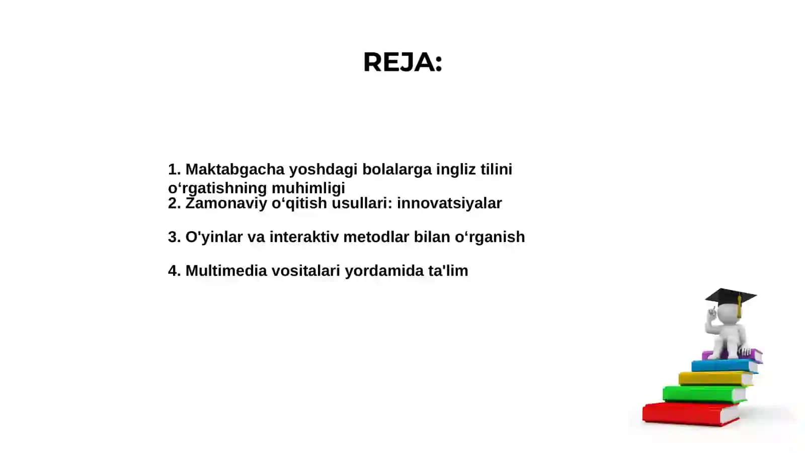 Maktabgacha yoshdagi bolalarga ingliz tilini oʻrgatishni zamonaviy usullari 2