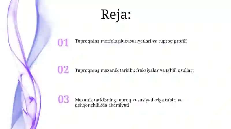 Tuproqning morfologik belgilari, Tuproqning mexanik tarkibi analizi 2