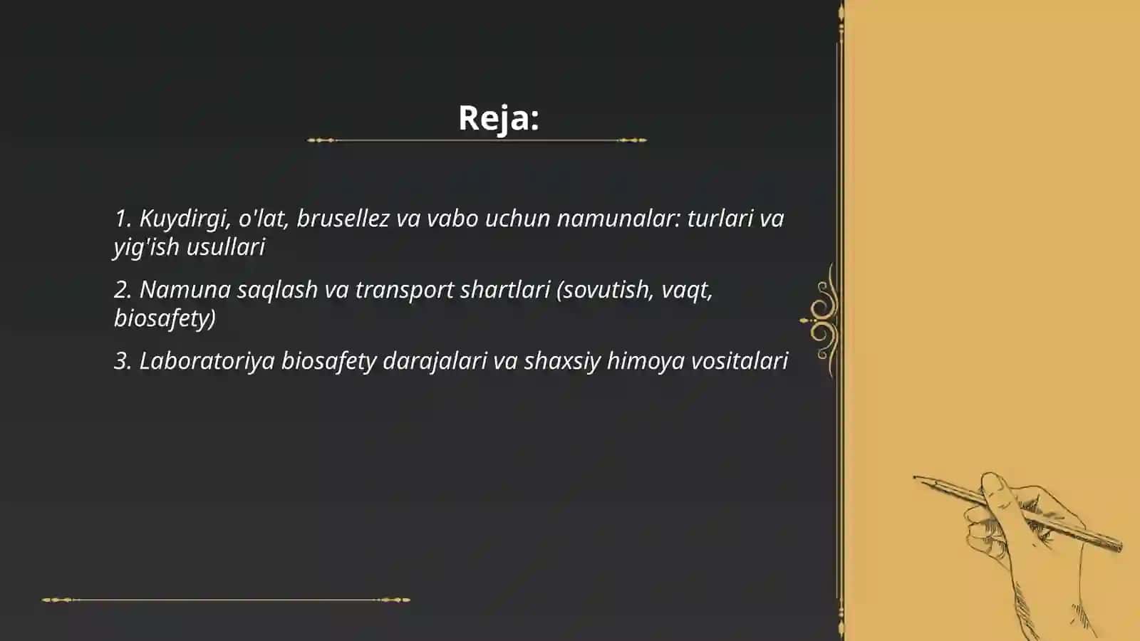 Kuydirgi, o'lat, brusellez va vabo uchun namunalar: turlari va yig'ish usullari 2