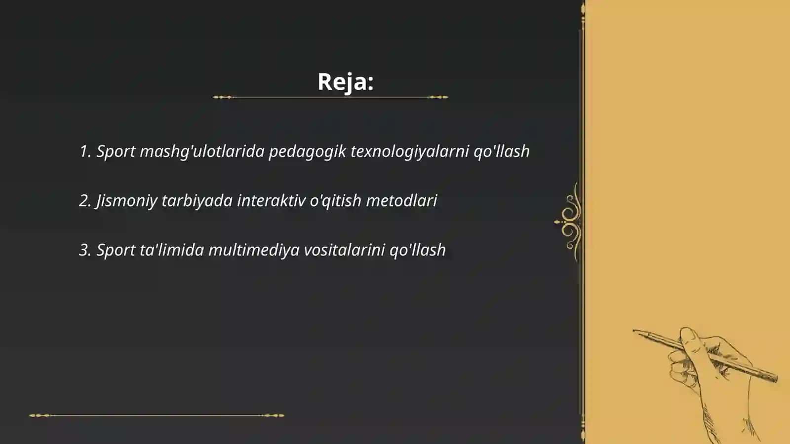 Sport to‘garaklarida pedagogik texnologiyalarni qo‘llash 2