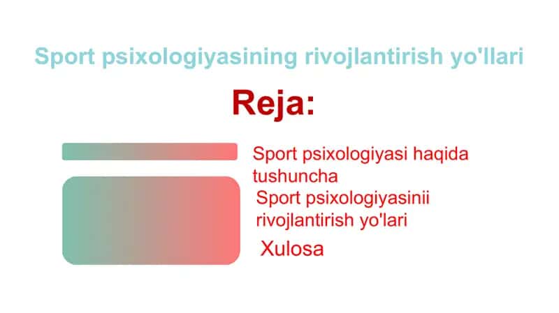 Sport psixologiyasi haqida tushuncha 2