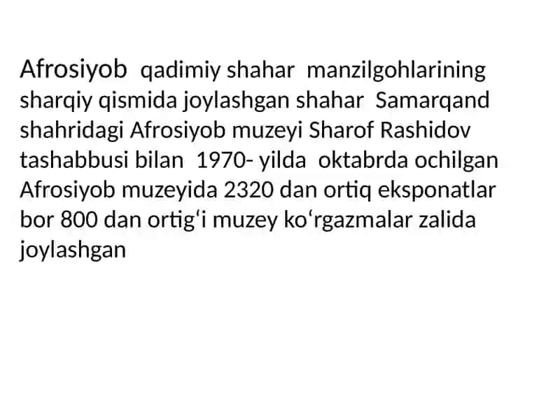 Afrosiyob Muzeyi 2