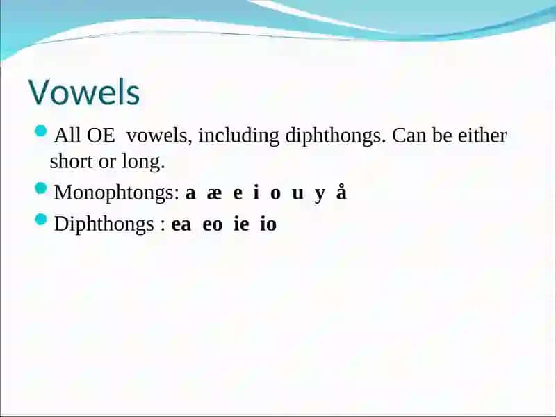 Vowels 2