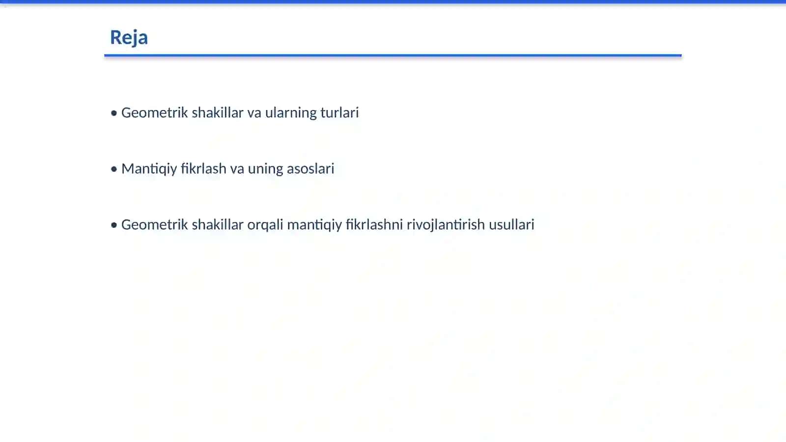 Geometrik shakillar orqali mantiqiy fikirlashni rivojlantirish 2