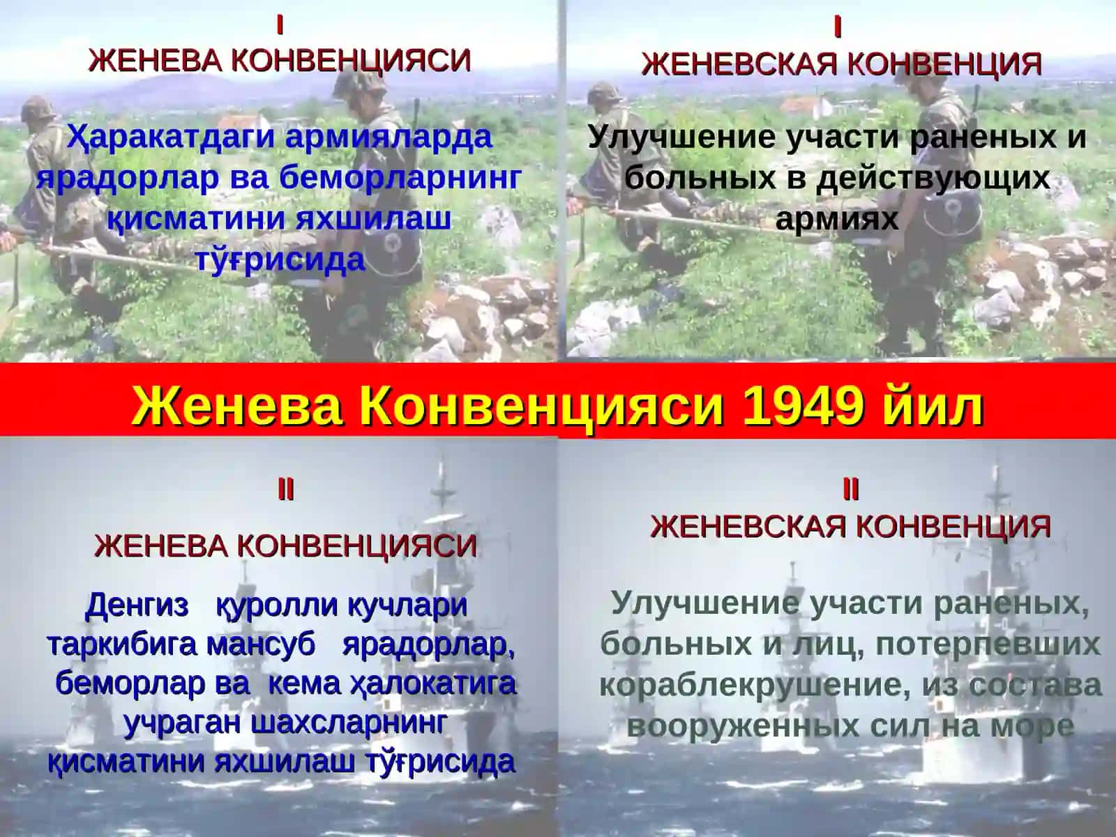 Женева конвенцияларига асосланган халқаро гуманитар ҳуқуқи 2