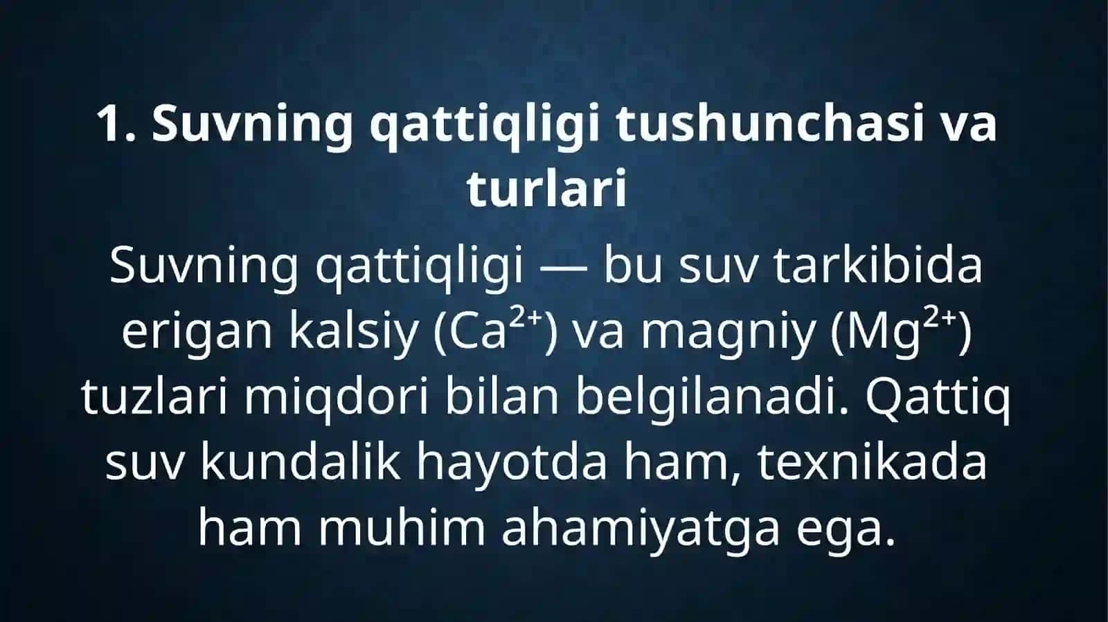 Suvning qattiqligi, yumshatishning texnika dagi ahamiyati 2