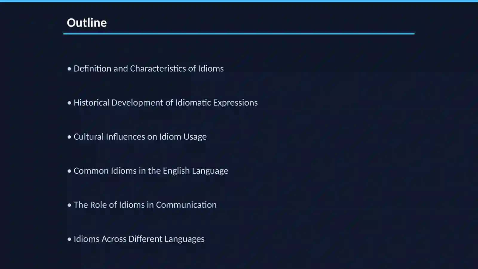 Idioms or Idiomatic expressions 2