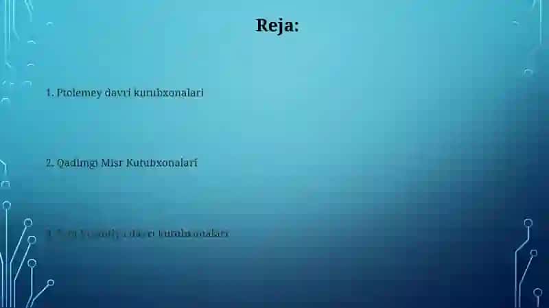 Antikvailkoʻrta asrlarda Misr kutubxonalari 2