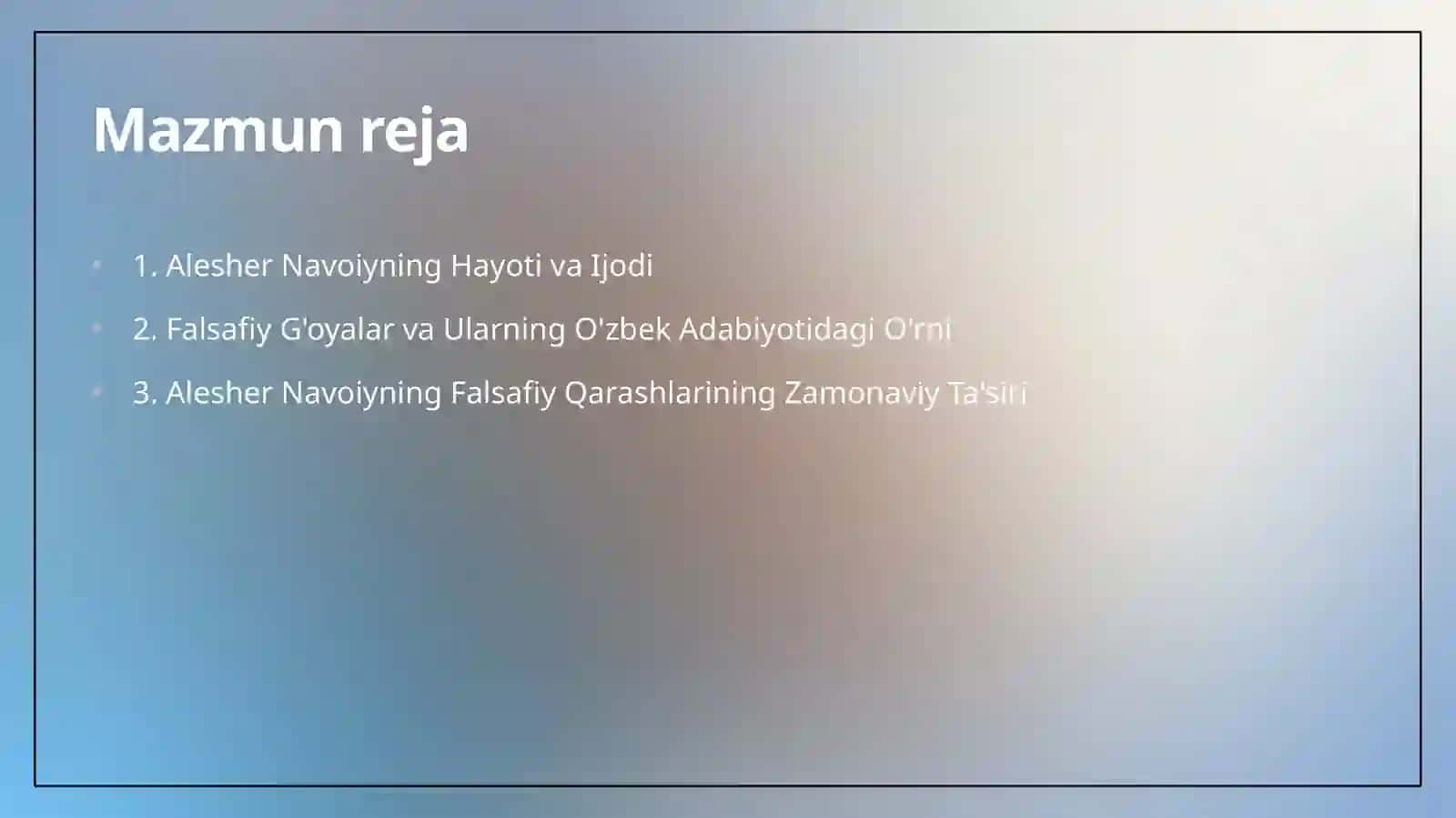 Alesher Navoiyning Falsafiy Qarashi 2