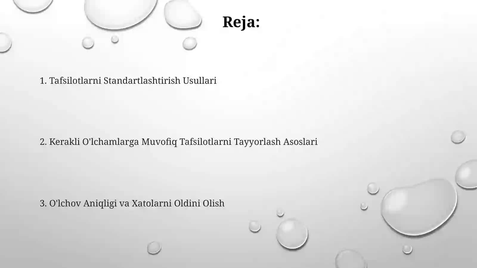 Detallarnikeraklioʻlchamdatayorlashvastandartlashasoslari 2