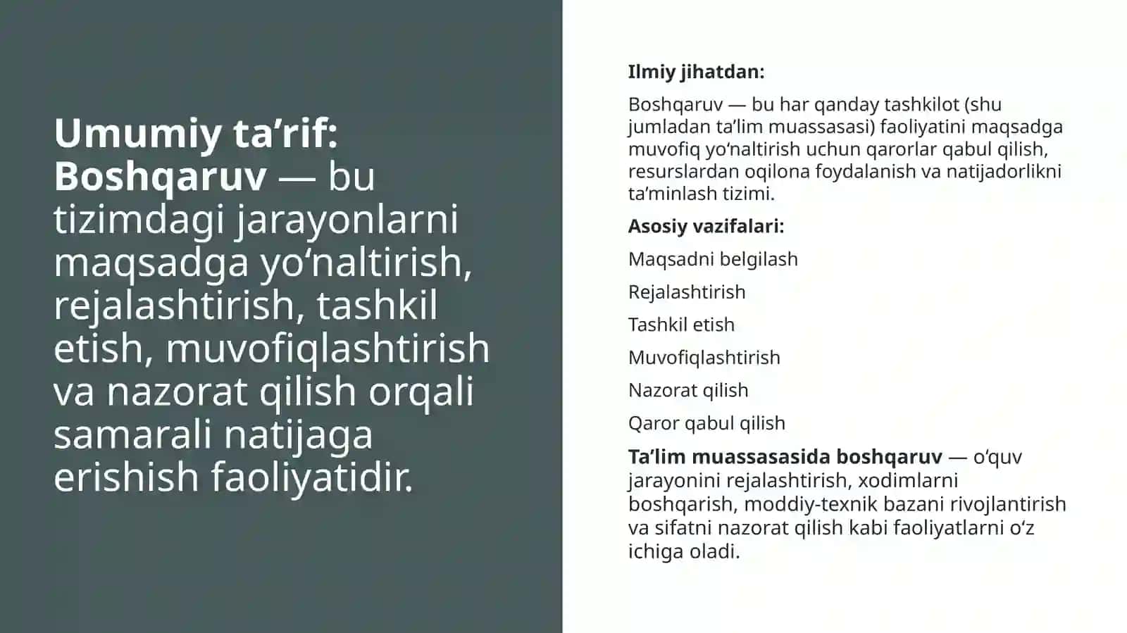 Ta’lim muassasalarini boshqarishda zamonaviy yondashuvlar 2