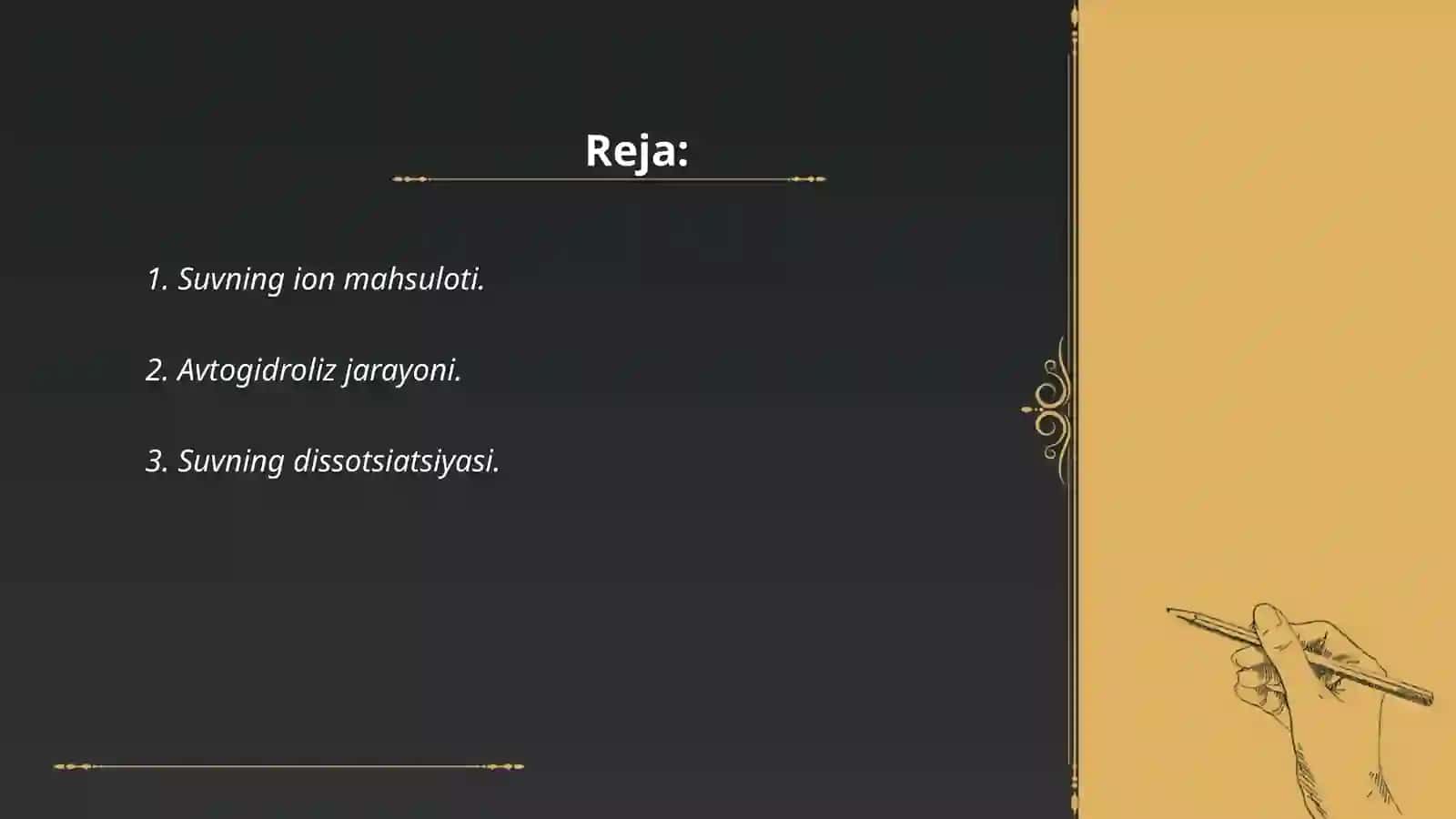 Suvning ion mahsuloti 2