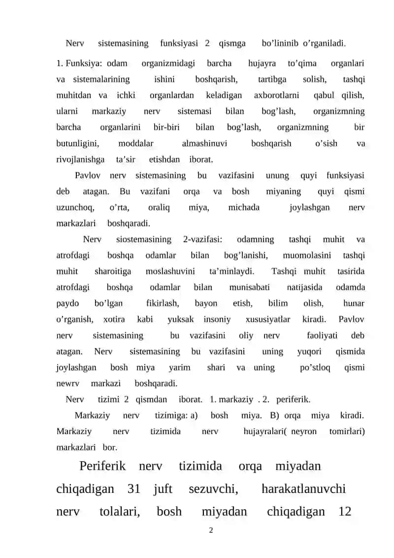 Oliy nerv faoliyati xaqida I.P. Pavlovning ta`limoti 2
