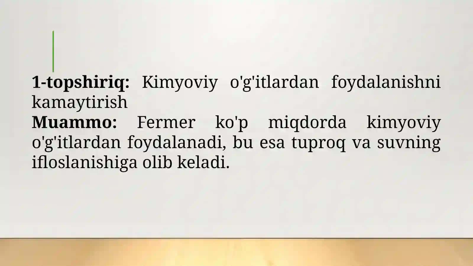 Qishloqxo‘jaligini“yashiliqtisodiyot”asosidabarqarorrivojlantirishyo’llari 2