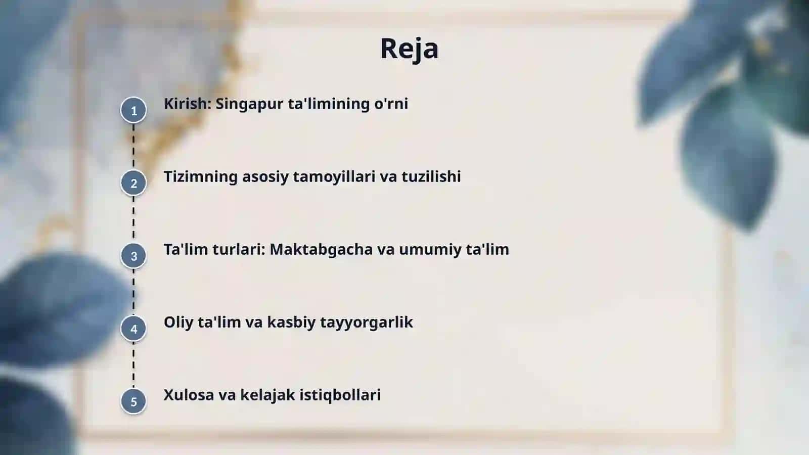 Singapurda ta'lim tizimi va uning turlari 2