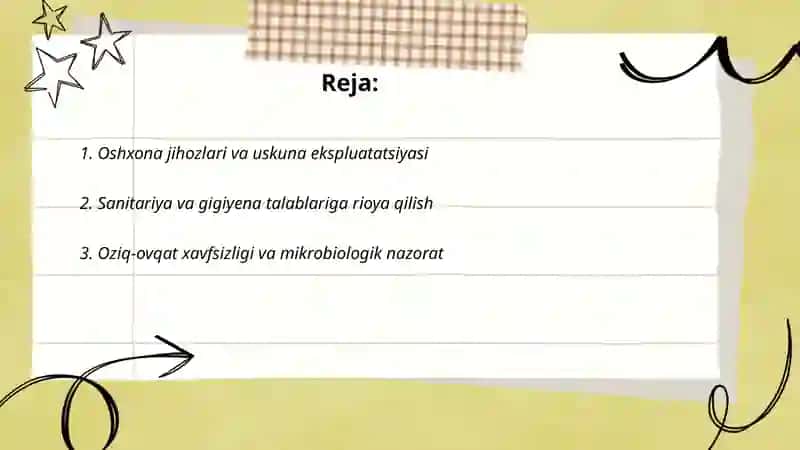 Qo'shin oshxonalarining ekspluatatsiyasi 2