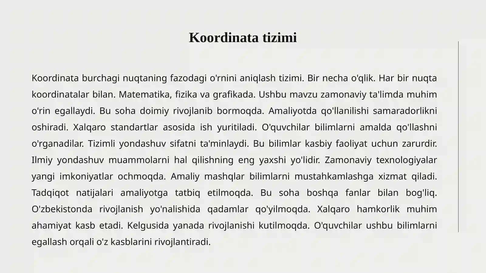 Koordinata burchagi 2