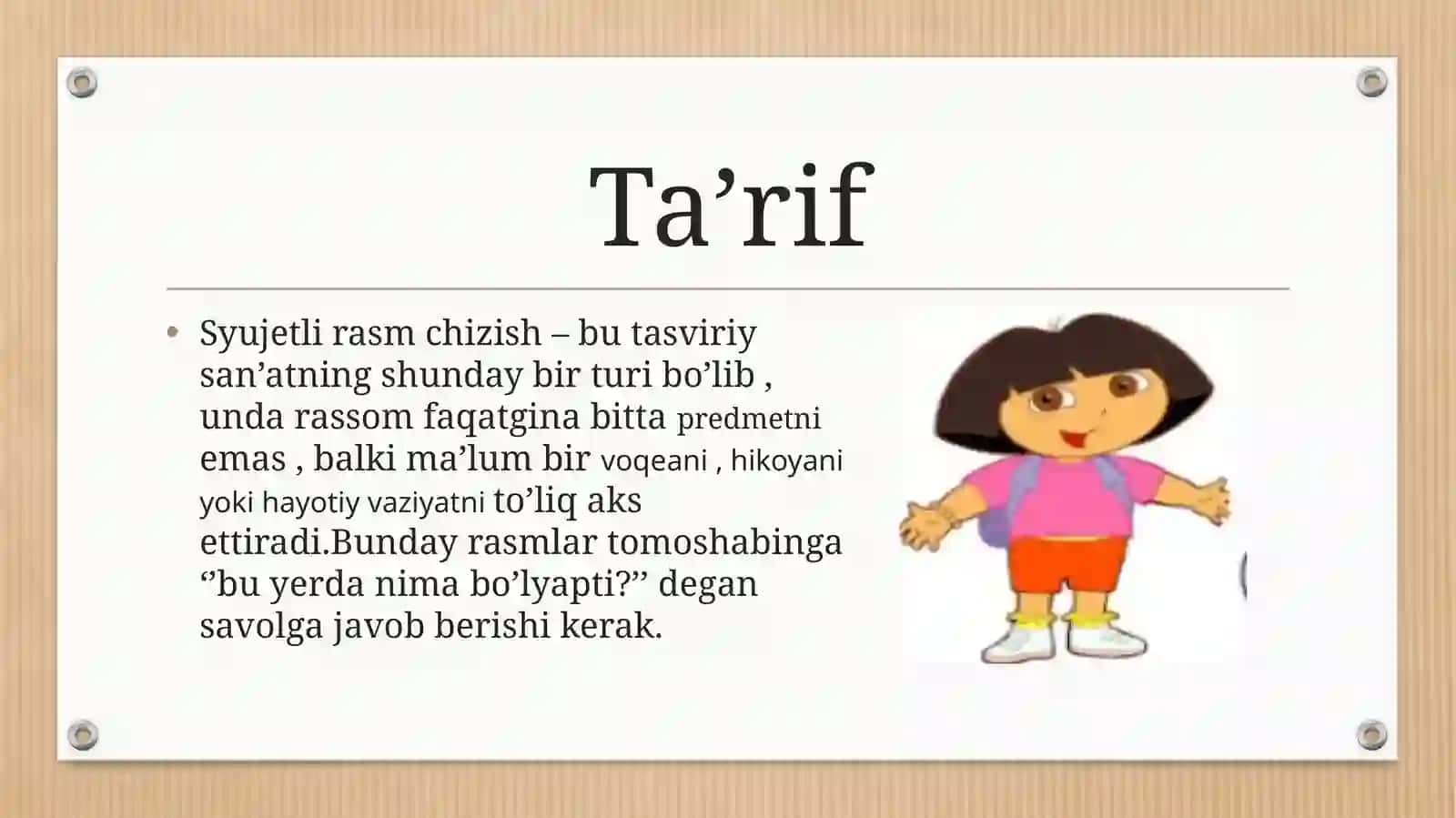 Syujetli rasm chizish 2