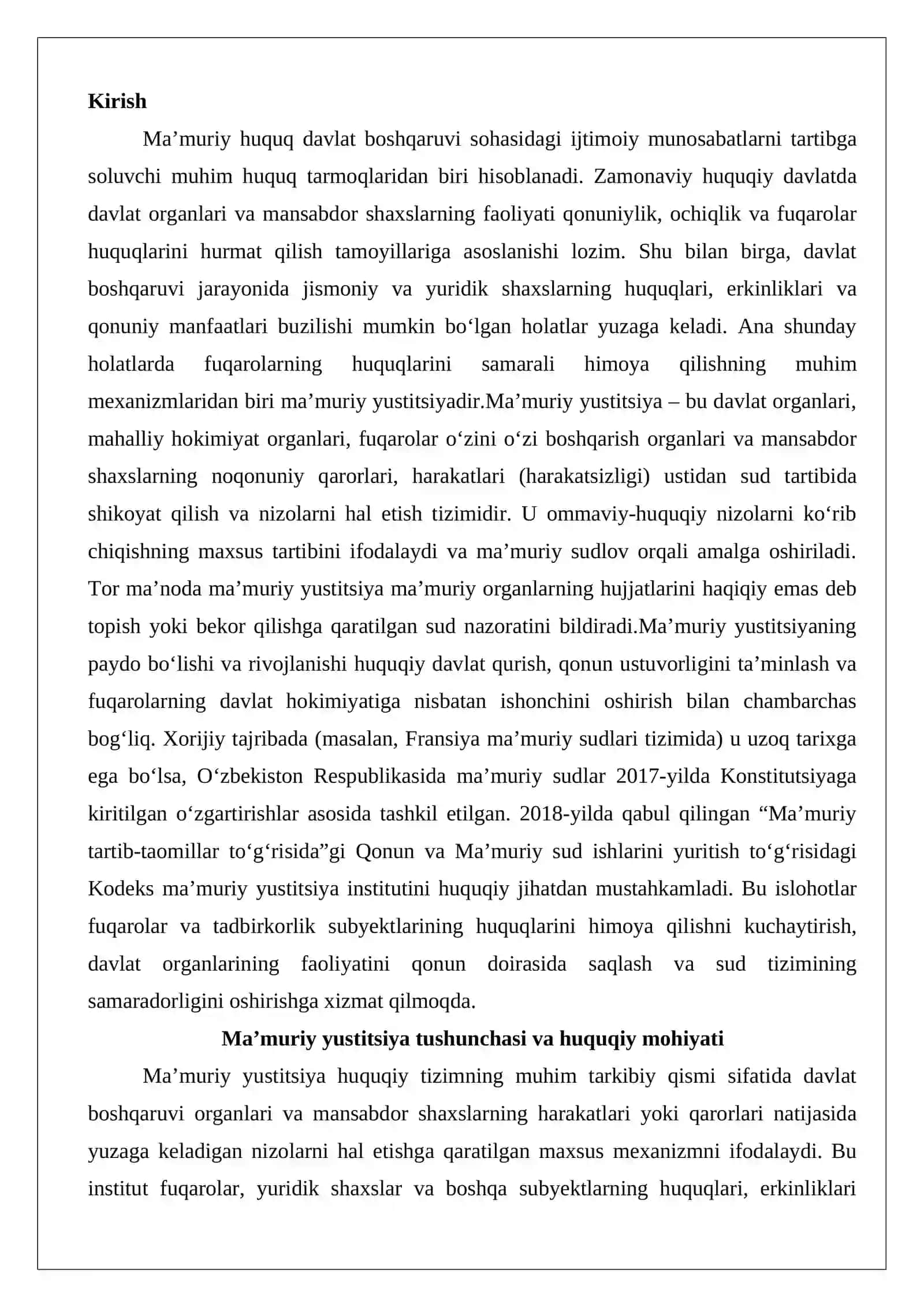 Ma’muriy yustitsiya 2