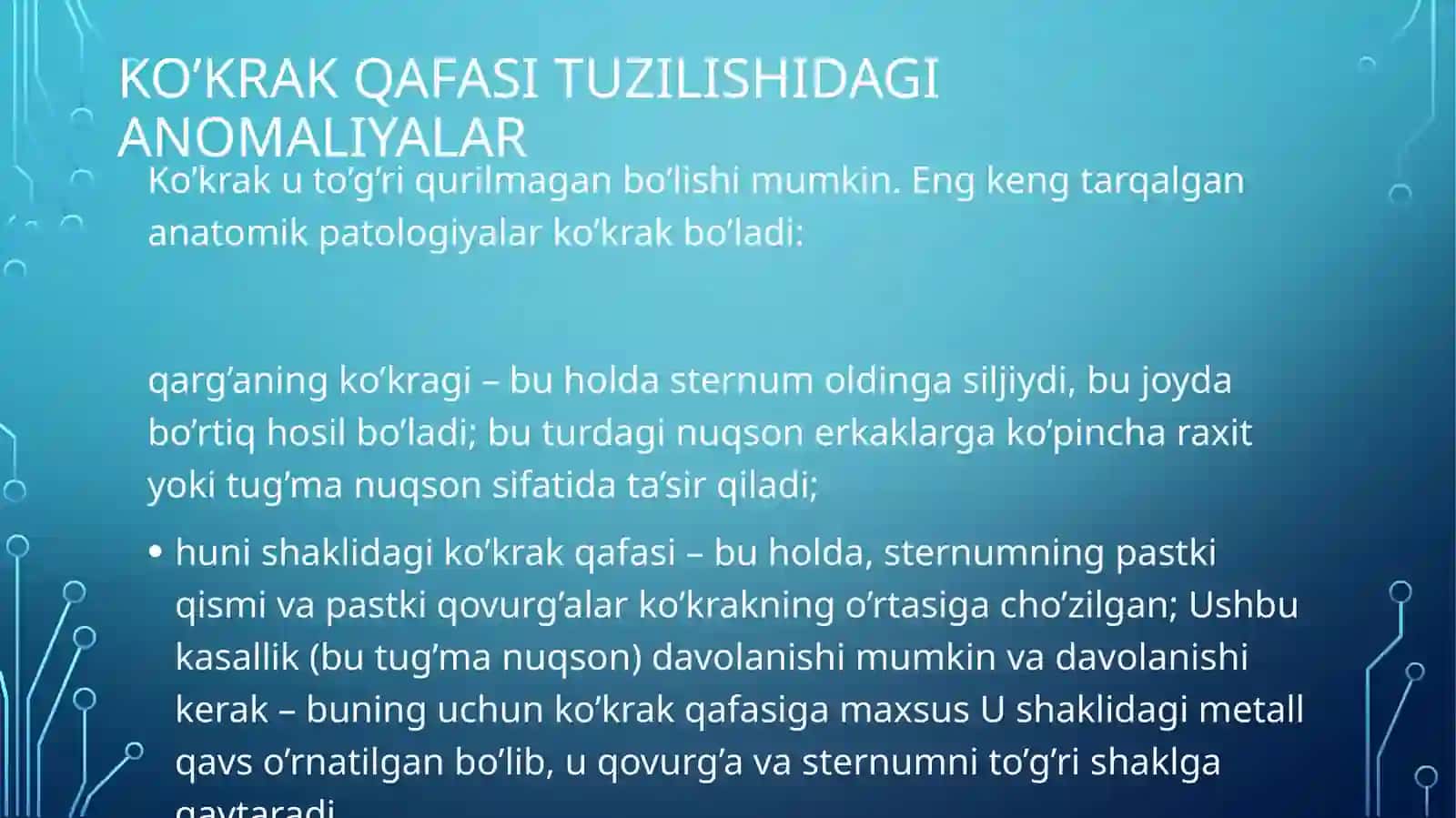 KO’KRAK QAFASINING ANATOMIK TUZILISHI 2