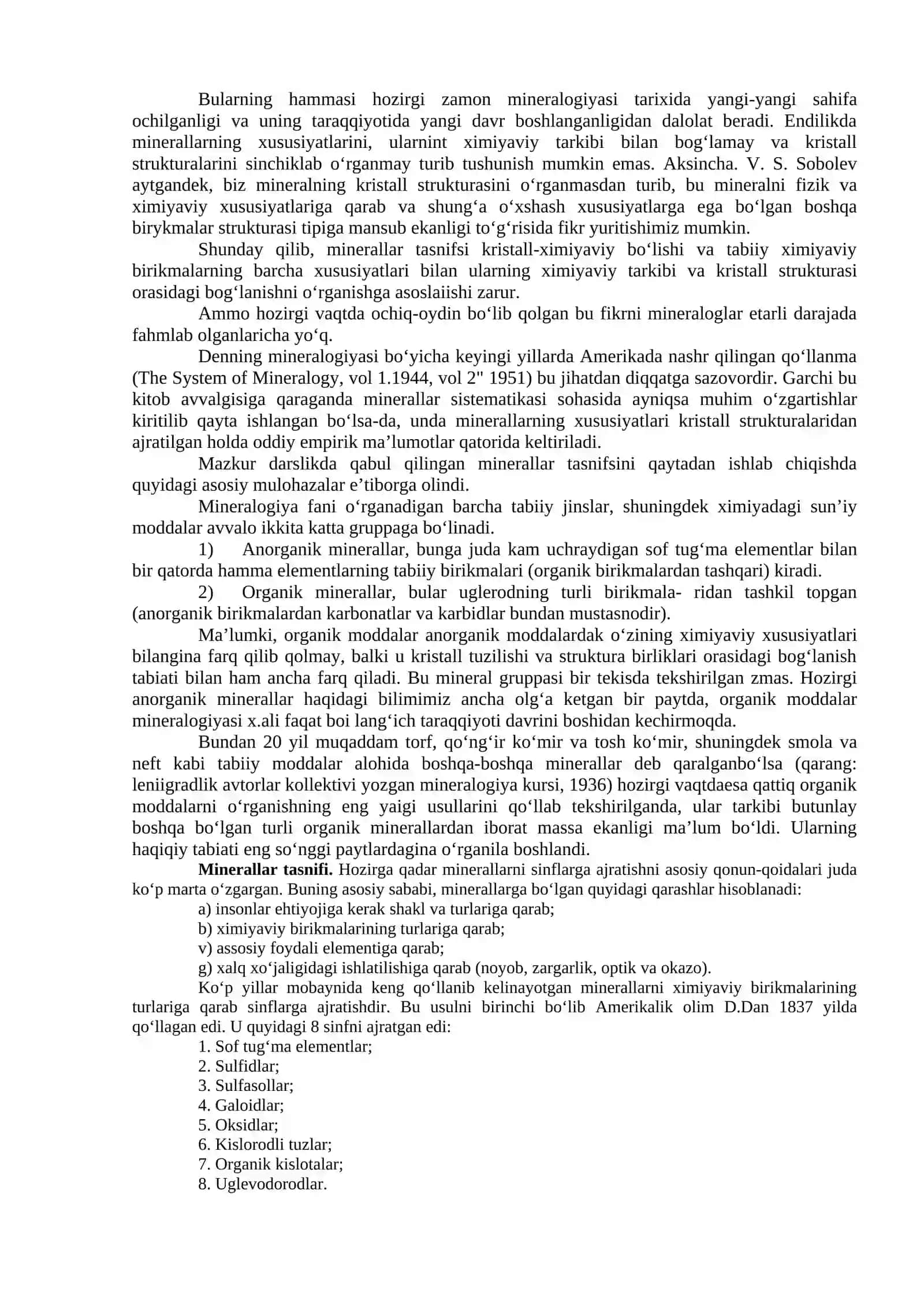 Mineral va mineralogiya to‘g‘risida tushuncha 2