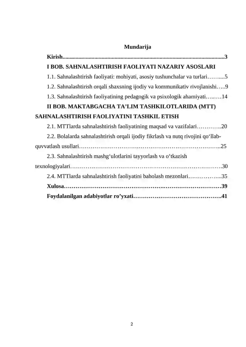 Sahnalashtirish faoliyati rivojlantirish vositasi sifatida. Sahnalshtirish faoliyatining MTTlarda olib borilishi 2