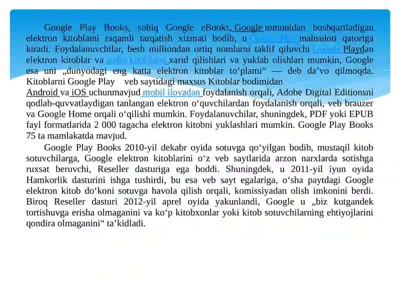 Google Play Kitoblar 2