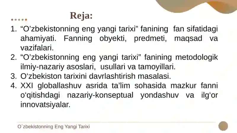 O’zbekistonning Eng Yangi Tarixi 2