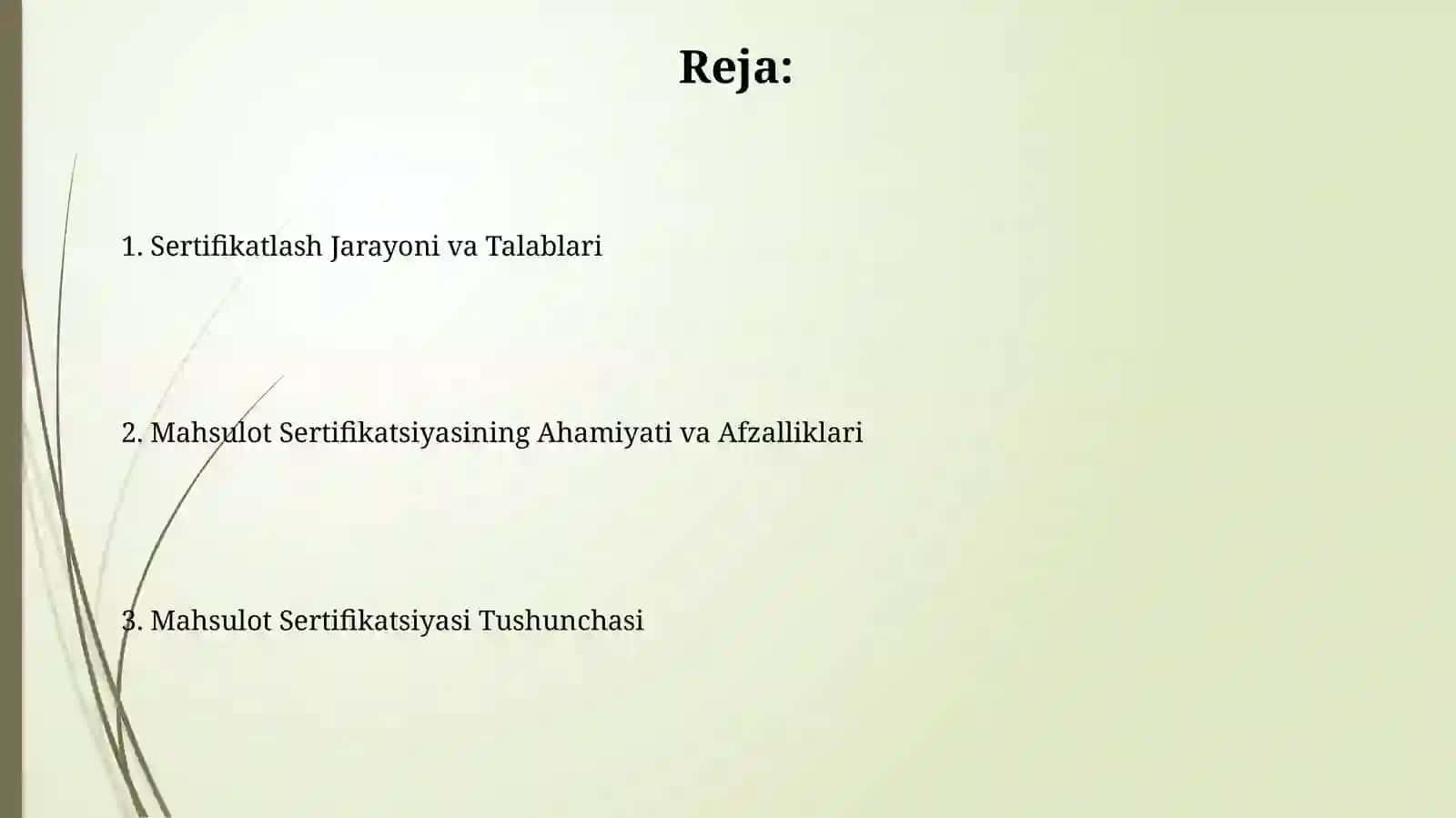 Mahsulotni sertifikatlashtirish 2