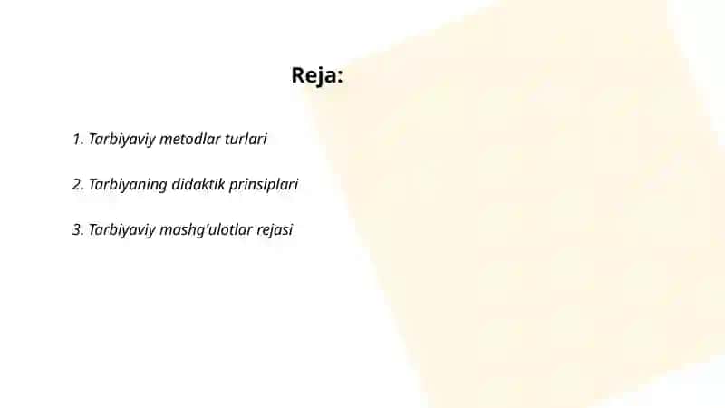 Tarbiyaning umumiy metodlari 2