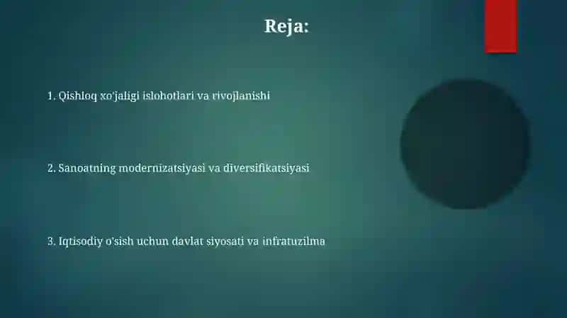 Mustaqillik yillarda qishloq xo‘jaligi va sanoat sohasidagi o‘zgarishlar 2