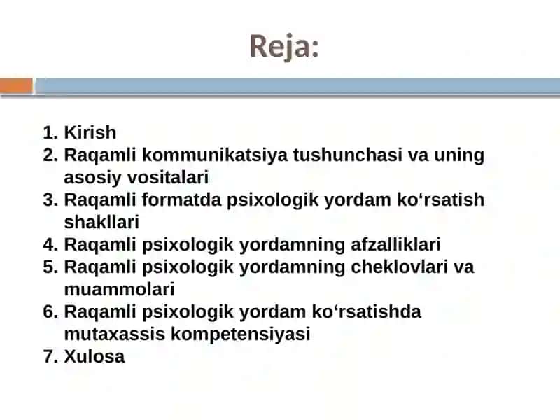 Raqamli kommunikatsiya vositalari yordamida psixologik yordam ko‘rsatish imkoniyatlari 2