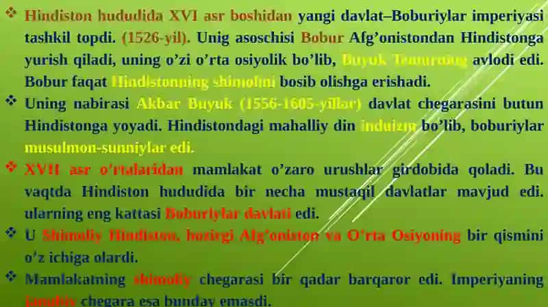 XVII-XIX asrlarda Hindiston 2