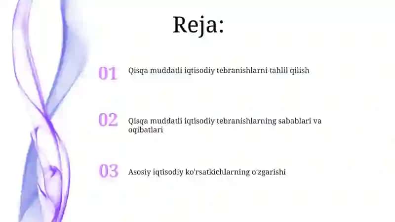 Qisqa muddatli iqtisodiy tebranishlar 2
