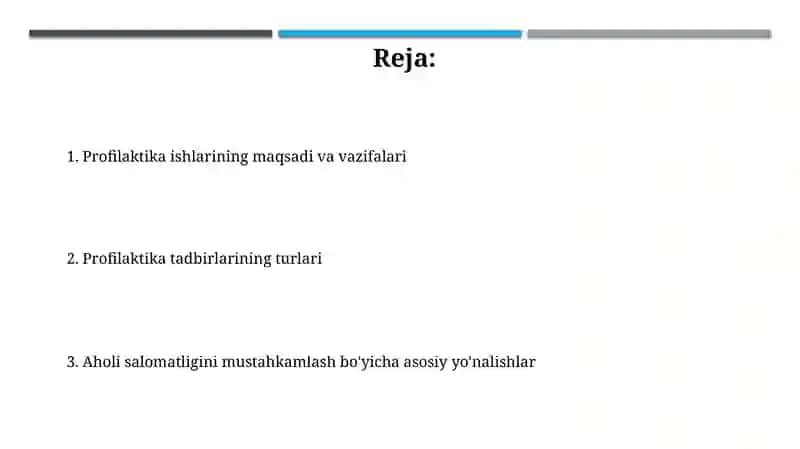 Profilaktika ishlarining maqsad va vazifalari 2