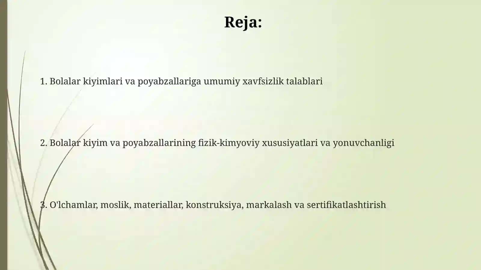 Bolalar kiyimlari va poyabzallariga qoyiladigan talablar 2