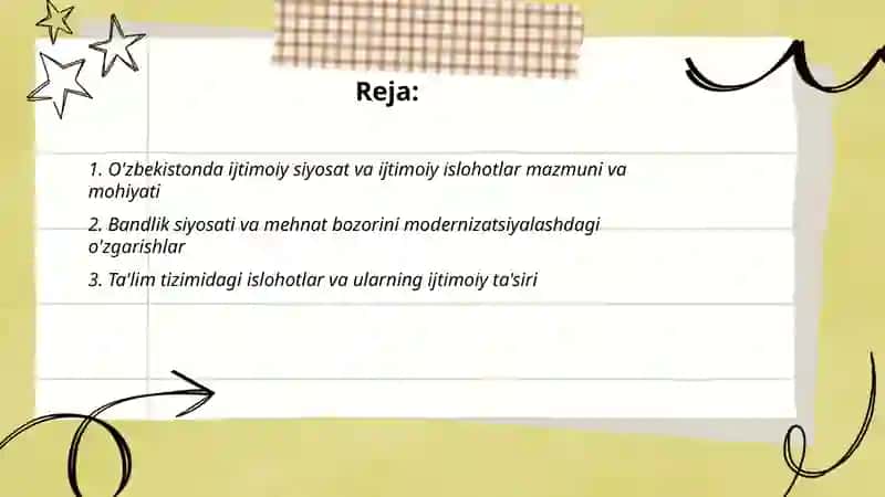 Òzbekistonda ijtimoiy sohada amalga oshirilayotgan òzgarishlar mazmun va mohiyati 2