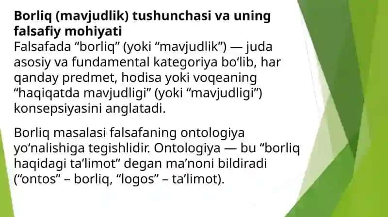 G’arb mutafakkirlarining borliq haqidagi ta’limotlari 2