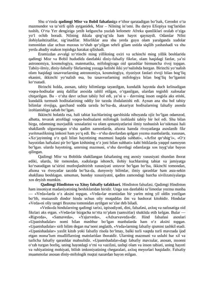 FALSAFIY TAFAKKUR TARAQQIYOTI BOSQICHLARI 2