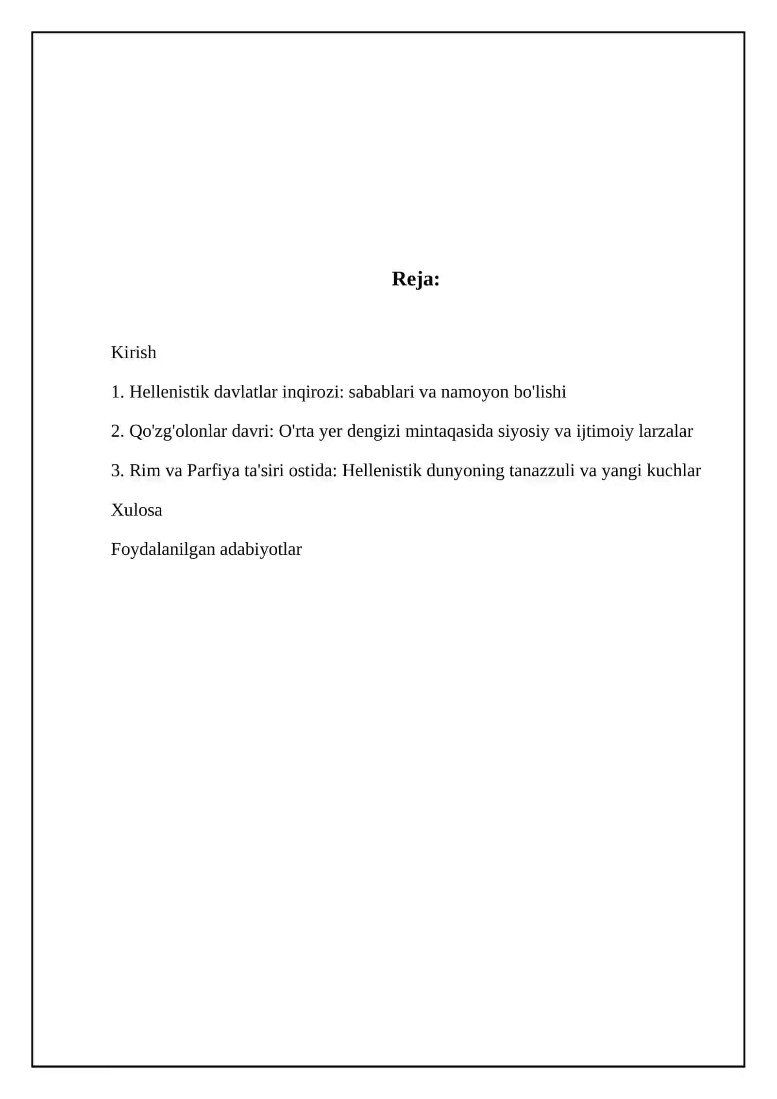 Ellinistik davlatlar krizisi oʻrta dengiz sohili mamlakatda qoʻzgʻolonlar 2