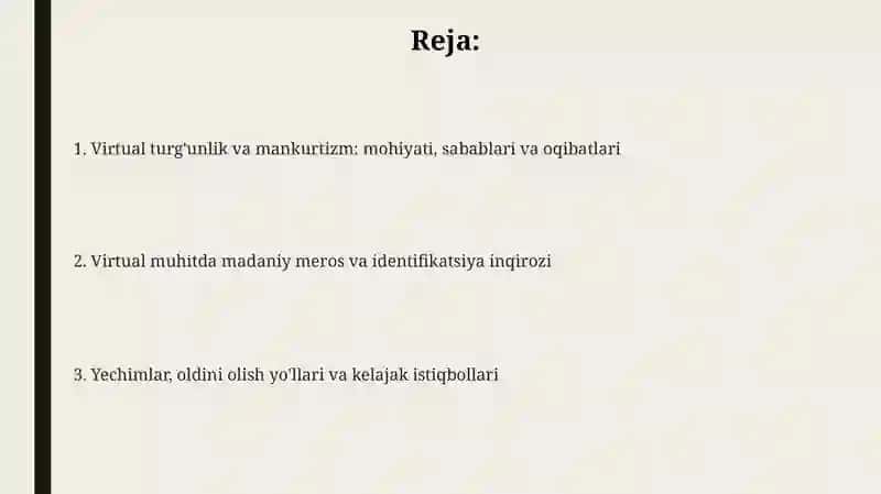 Virtual tutqunlik manqurtlik vazifasi 2