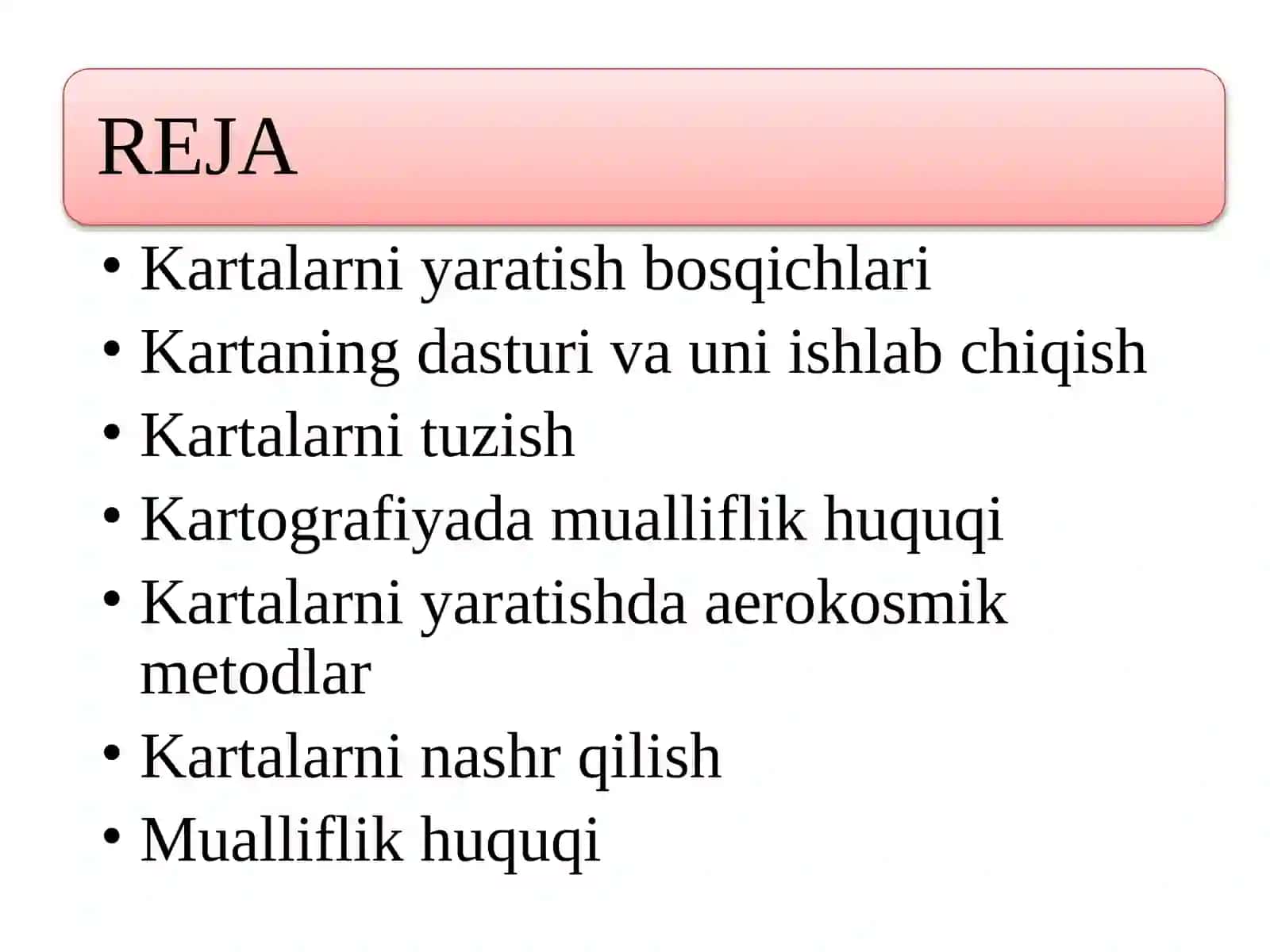 Kartalarni loyihalash: loyiha, karta dasturi, komponovka, nashr qilish mualliflik huquqi 2